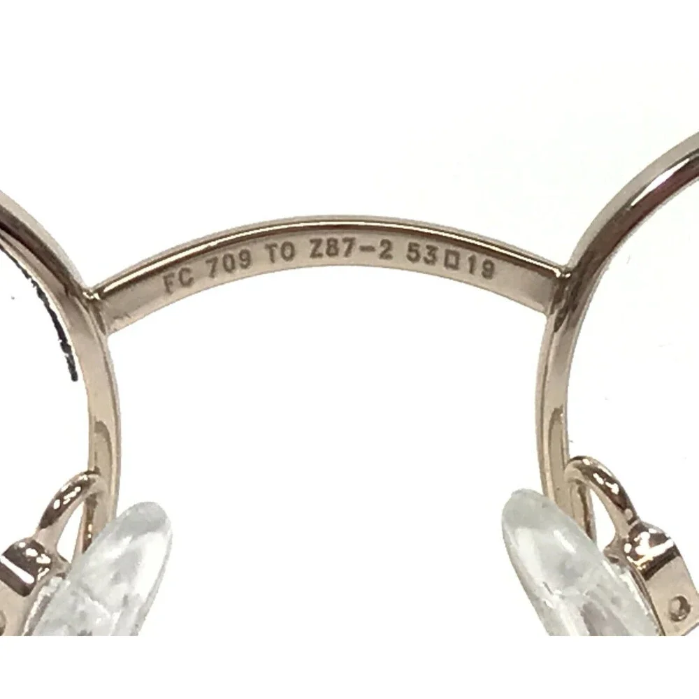 Titmus Safety Eyeglasses Frame T709 GLD CS64 Z87-2 Shiny Gold Oval 53-19-145